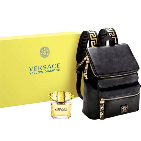 versace aftershave gift set with wallet|Versace gift set with backpack.